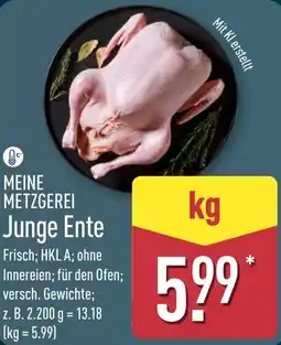 Aldi Nord MEINE METZGEREI Junge Ente Angebot