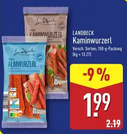 Aldi Nord LANDBECK Kaminwurzerl Angebot