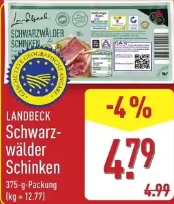 Aldi Nord LANDBECK Schwarzwälder Schinken Angebot