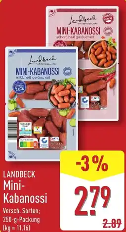 Aldi Nord LANDBECK Mini-Kabanossi Angebot