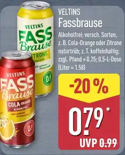 Aldi Nord VELTINS Fassbrause Angebot