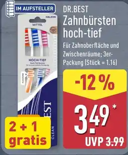 Aldi Nord DR.BEST Zahnbürsten hoch-tief Angebot
