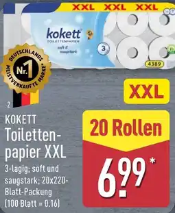 Aldi Nord KOKETT Toilettenpapier XXL Angebot