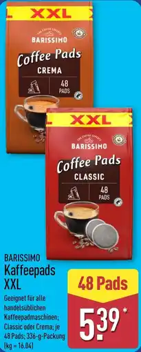 Aldi Nord BARISSIMO Kaffeepads XXL Angebot