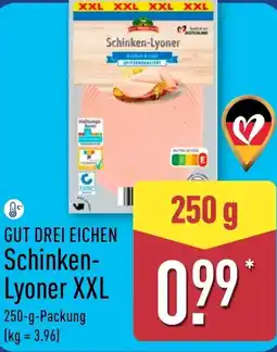 Aldi Nord GUT DREI EICHEN Schinken- Lyoner XXL Angebot