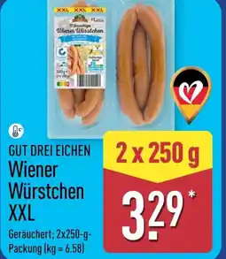 Aldi Nord GUT DREI EICHEN Wiener Würstchen XXL Angebot
