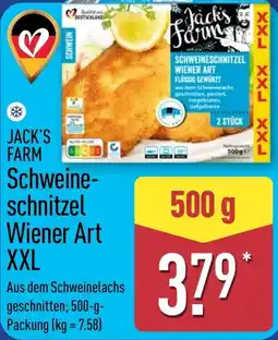 Aldi Nord JACK'S FARM Schweineschnitzel Wiener Art XXL Angebot