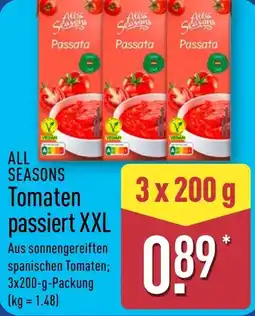 Aldi Nord ALL SEASONS Tomaten passiert XXL Angebot