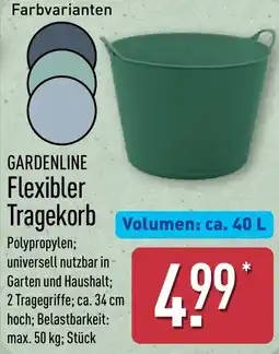 Aldi Nord GARDENLINE Flexibler Tragekorb Angebot