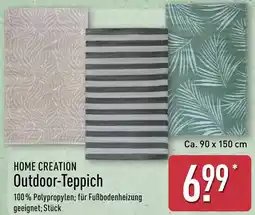 Aldi Nord HOME CREATION Outdoor Teppich Angebot