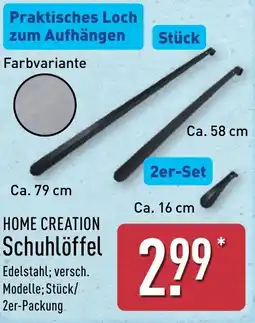 Aldi Nord HOME CREATION Schuhlöffel Angebot