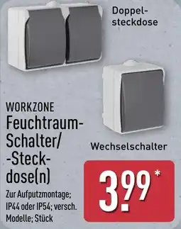 Aldi Nord WORKZONE Feuchtraum- Schalter/ Steck dose(n) Angebot