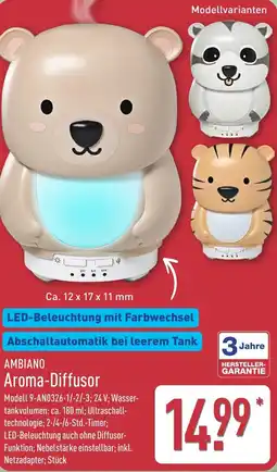 Aldi Nord AMBIANO Aroma Diffusor Angebot