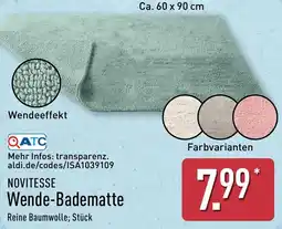 Aldi Nord NOVITESSE Wende Badematte Angebot