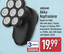 Aldi Nord AMBIANO Akku - Kopfrasierer Angebot