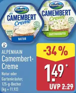 Aldi Nord ALPENHAIN Camembert Creme Angebot