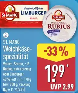 Aldi Nord ST. MANG Weichkäse spezialität Angebot