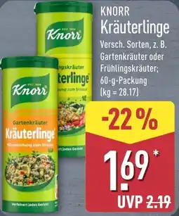 Aldi Nord KNORR Kräuterlinge Angebot