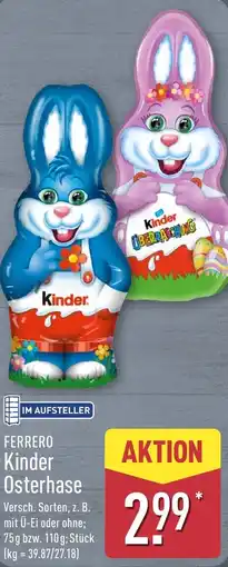 Aldi Nord FERRERO Kinder Osterhase Angebot