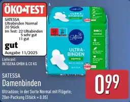 Aldi Nord SATESSA Damenbinden Angebot