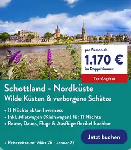 Aldi Nord Schottland - Nordküste Wilde Küsten & verborgene Schätze Angebot