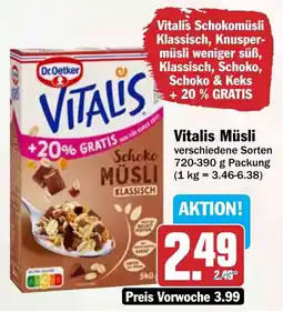 HIT Vitalis Müsli Angebot
