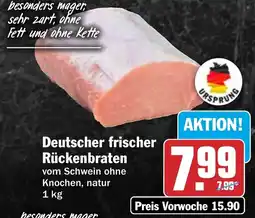 HIT Deutscher frischer Rückenbraten Angebot