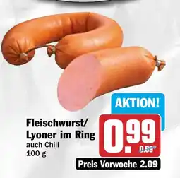 HIT Fleischwurst/ Lyoner im Ring Angebot