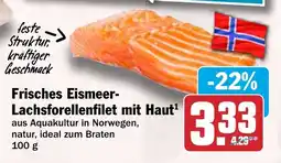 HIT Frisches Eismeer Lachsforellenfilet mit Haut Angebot