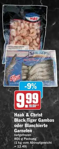 HIT Haak & Christ Black Tiger Gambas oder Blanchierte Garnelen Angebot