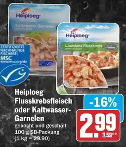 HIT Heiploeg Flusskrebsfleisch oder Kaltwasser Garnelen Angebot