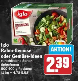 HIT Iglo Rahm Gemüse oder Gemüse Ideen Angebot