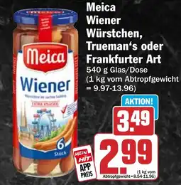 HIT Meica Wiener Würstchen, Trueman's oder Frankfurter Art Angebot
