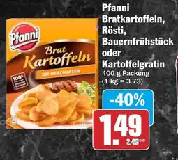 HIT Pfanni Bratkartoffeln, Rösti, Bauernfrühstück oder Kartoffelgratin Angebot