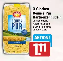 HIT 3 Glocken Genuss Pur Hartweizennudeln Angebot