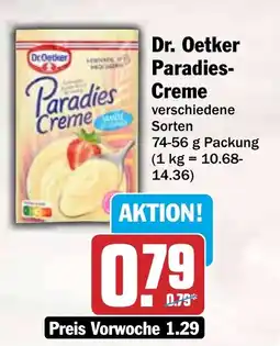 HIT Dr. Oetker Paradies Creme Angebot