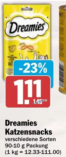 HIT Dreamies Katzensnacks Angebot