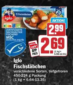 HIT iglo Fischstäbchen Angebot