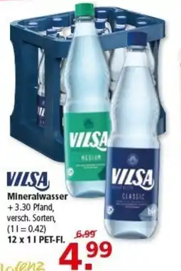Multi Markt VILSA Mineralwasser Angebot