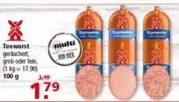 Multi Markt Teewurst Angebot