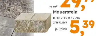 Globus Baumarkt Mauerstein Angebot