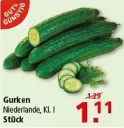 Multi Markt GUT& GÜNSTIG Gurken Angebot