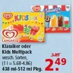 Multi Markt Klassiker oder Kids Multipack Angebot