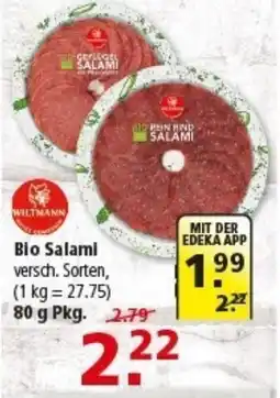 Multi Markt WILTMANN Bio Salami Angebot