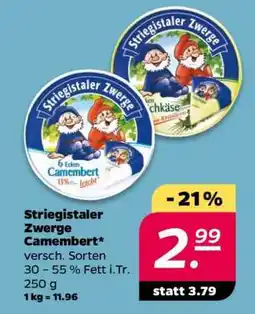 NETTO STRIEGISTALER ZWERGE Camembert Angebot