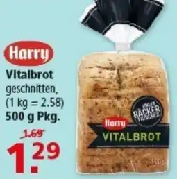 Multi Markt Harry Vitalbrot geschnitten Angebot