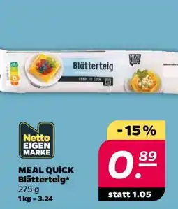 NETTO MEAL QUICK Blätterteig Angebot