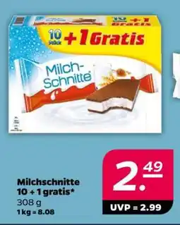 NETTO Milchschnitte 10 + 1 gratis Angebot