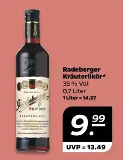NETTO RADEBERGER Kräuterlikör Angebot