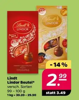 NETTO Lindt Lindor Beutel Angebot